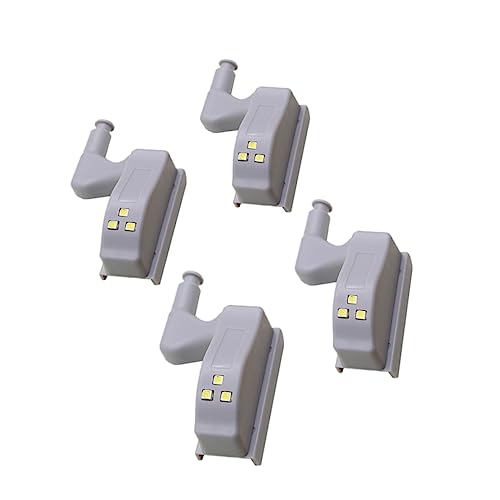 Housoutil 4 Piezas bisagra de luz LED hardware recargable techo ligero candelabro de pared led lights lamparas led Bisagras iluminadas lámpara de bisagra luces de bisagra LED AbS Grey