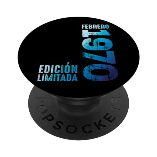 Edición limitada Febrero 1970 Retro 1970 Vintage 1970 PopSockets PopGrip Intercambiable