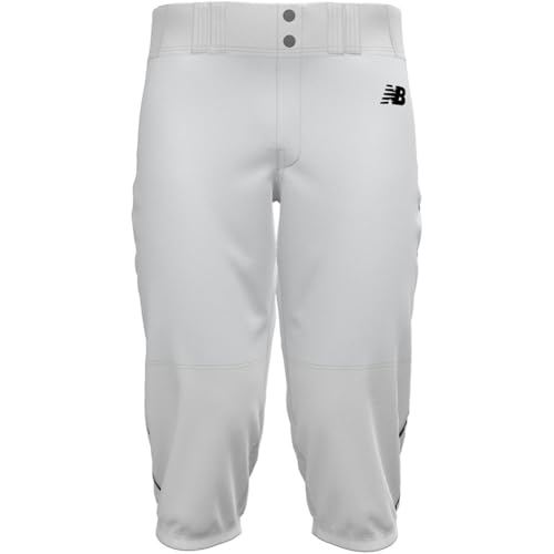 New Balance Men's Adversary 2.0 Piped Knicker Baseball Pants White/Navy M