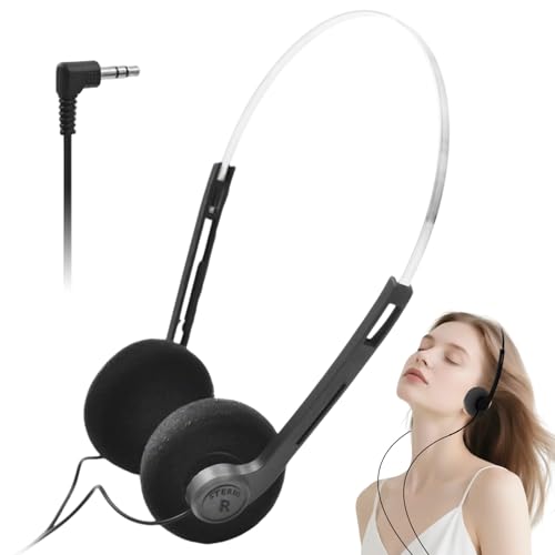Amazon.co.jp: TypoGrove レトロヘッドフォン 有線、ブラックレトロ