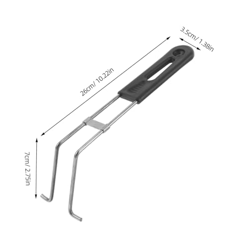 Manija de Repuesto Desmontable para Cesta de Freidora, Mango de Acero Inoxidable de Alta Resistencia con Tacto Frío para Freidora de Aire y Cocina de Anillos de Cebolla miniatura 2