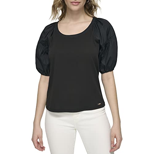 Image of Calvin Klein Womens Short Sleeve Knit