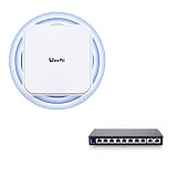 Ueevii UAP66 WiFi 6 Access Point 2.4G&5.8G Wireless Ceiling AP&Gigabit Hardware Controller