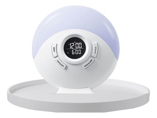 NOVAVIDA, Despertador Digital De Mesa Com Luz De Atmosfera Colorida