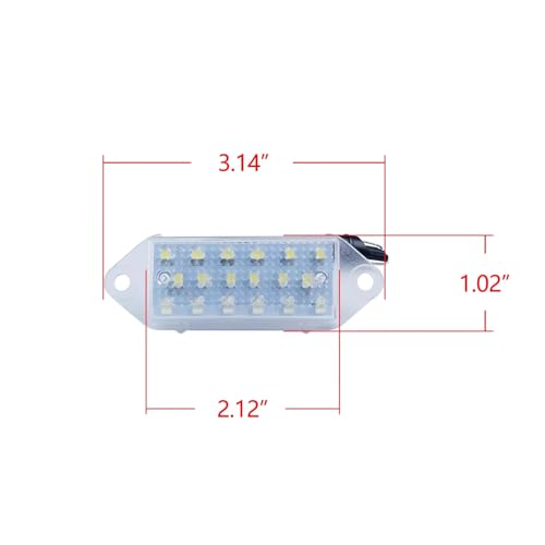 Luz de matrícula Lancer EVO VIII IX para solucionar fallos de ITV 6