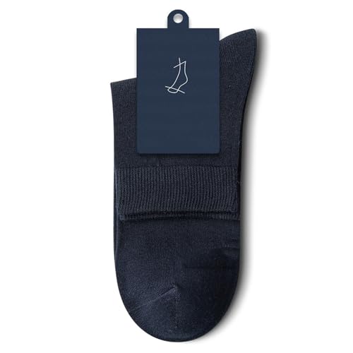 PUROXX Mens Socks Wicking Breathable Cushioned Comfortable Casual Crew Socks Outdoor Hiking Trekking Walking Athletic Socks Sports Socks For Men (5/10 Pairs)(Size:10 pairs,Color:Long - Navy blue)