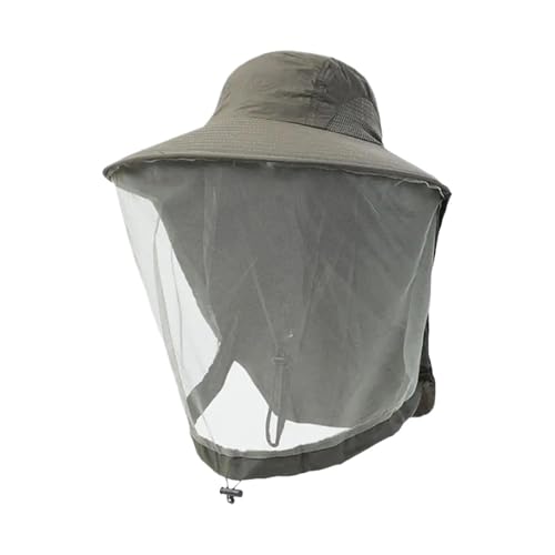 Sombrero mosquitera con cordón a prueba de viento ajustable