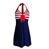 Pas De Cravate Bikini Modéré Bikini XS Bas Bikini Haut Bikine avec Underwire pour Femmes Sites De Bikini Baby Girl Bikini Précision du Bikini Bikini Rose Bas Courts 2XL Bikini (Dark Blue, L)