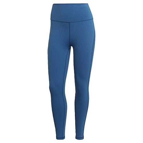 Leggings de yoga adidas Studio Luxe de cintura súper alta y tejido acanalado