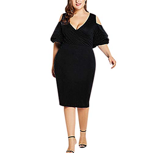 ❤️ Modaworld Vestidos de Fiesta Mujer Cortos Tallas Grandes Elegantes Vestido de...