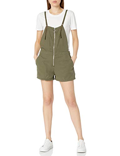 Volcom Women's Vol Plus Shortall Center Zip Romper, Dark Camo, Large