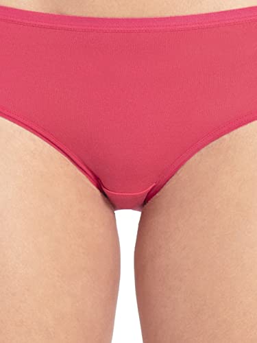 Image of Jockey 1807 Women's High Coverage Micro Modal Elastane Stretch Mid Waist Hipster with Ultrasoft Exposed Waistband