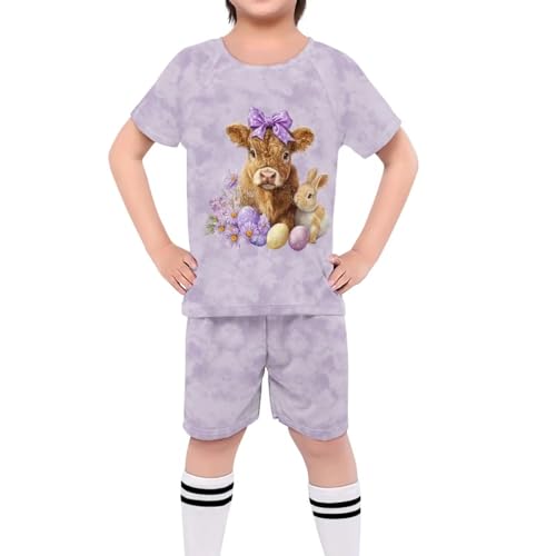 ORGYPET Yak Bunny Soccer Jerseys Kids Soccer Uniforms for Boys Colorful Durable Boys 2024 Trendy Soccer Jerseys Children's Football Suit Ideal for Fitness Soccer Running, XL