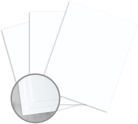 Conqueror Diamond White Card Stock - 8 1/2 x 11 in 118 lb Cover Ultra Smooth 1000 per Carton