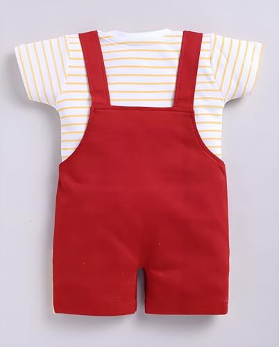 Image of Toonyport Baby Boy Cute Mamma's Munckin Dungaree (Pink)