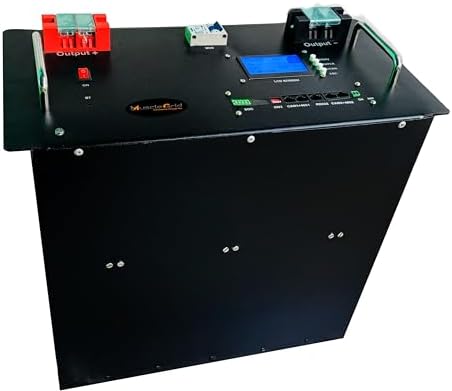 MuscleGrid Thunder Pro 48V 120Ah LiFePO4 Lithium Battery | 5 Year Replacement Warranty | 48 Volt Solar Inverter Battery | JK Smart BMS + 1A Active Balancer | LCD + App | 6000 Cycles