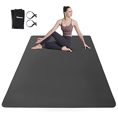 Large Yoga Mat for Men and Women - 6'x4'x6mm, Extra Wide TPE Fitness Mat for Home Gym Workout, Non-Slip, Perfect for Barefoot Exercise (Yoga, Pilates, Stretching, Meditation) Cover