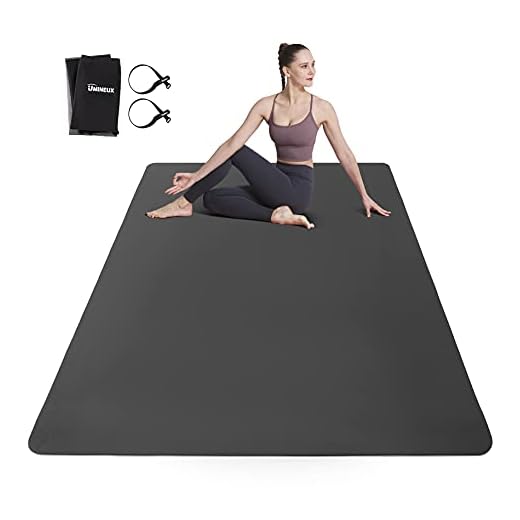 Large Yoga Mat for Men and Women - 6'x4'x6mm, Extra Wide TPE Fitness Mat for Home Gym Workout, Non-Slip, Perfect for Barefoot Exercise (Yoga, Pilates, Stretching, Meditation)