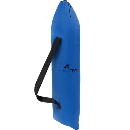 MT MALATEC Strandliege mit Tragetasche Klappbar Belastbar bis 110 kg Wasserdicht Garten Tarasse Strand Camping Stahl Blau 23563