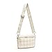 Herald Small Puffer Crossbody Bags for Women, Lightweight Nylon Quilted Shoulder Purse Handbag with Multiple Pockets (New Beige)