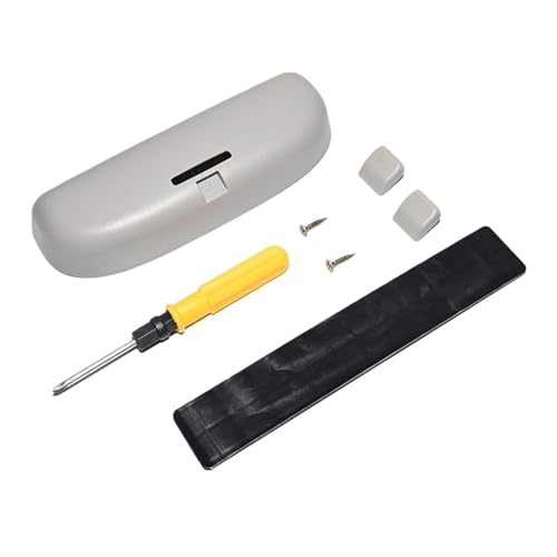 車用メガネケース サングラス サングラスクリップケースホルダー と互換性がある BMW X1 E84 2010-2015 対応 収納ボックス オーガナイザー アクセサリー(GRAY)