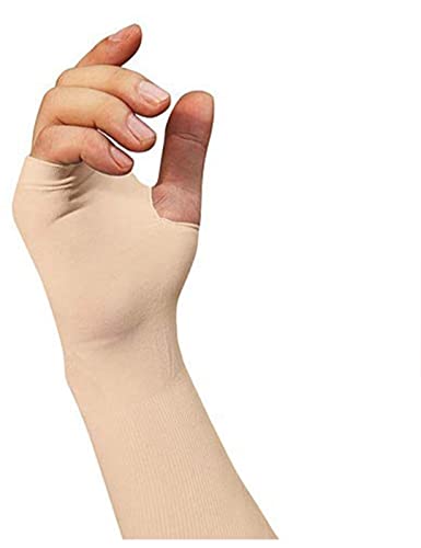 Image of Khillayox Full Arm Sleeves For Men And Women (1 pair) /Sports Arm gloves protects from Sun Burn And skin Tan /UV Sunblock Protection Cotton Gloves Skin And Black Color