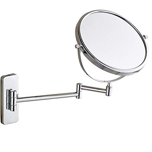 Miroir maquillage mural double face 5X extensible pour salle de bain - 2