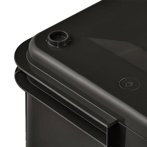 keeeper Eurobox XL, robuster Kunststoff (PP), 43 x 35 x 24 cm, 28 Liter, Eco Graphit