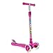 XLSPORT Kick Scooter For Kids 3 Wheel Lean To Turn 4 Adjustable Height PU Wheels For 3-10 Year Old Purple