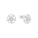 Produktbild Amor Ohrstecker 925 Sterling Silber Damen Ohrschmuck, mit Zirkonia synth., 0,9 cm, Silber, Blume, Kommt in Schmuck Geschenk Box, 2012820