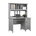 Bush Furniture Salinas Computer Desk with Hutch in Cape Cod Gray