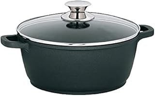 Kela przykryty sosem garnek Kerros 24 cm odlewu aluminium, czarny, 24 x 24 x 10,5 cm