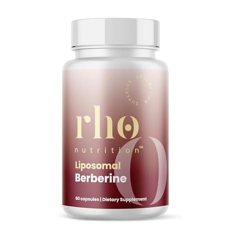Rho Nutrition Liposomal Berberine Capsules - Ultra High Absorption Supplement – Supports Immune Function, Gut Health and Metabolic and Cardiovascular Health (60 Capsules) Cover