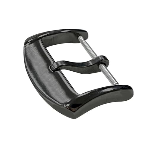 [SRMVRNKNNK] Fit For ZCR[EHb`oh ^NXv 18mm 20mm 316LXeXX`[ Vo[ ubN obNO ANZT[(20mm Black A-no logo)