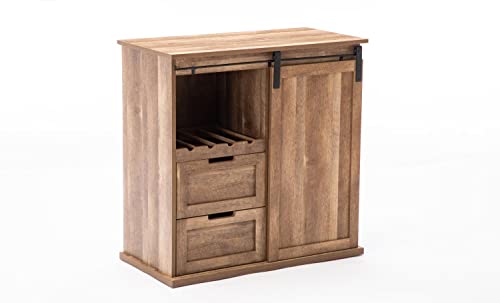 Weston Sliding Barn Door Wine Cabinet