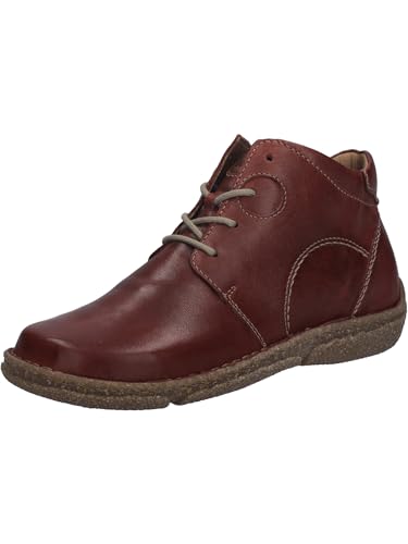 Josef Seibel Damen Sneaker Neele.46,Weite G (Normal),Wechselfußbett,straßenschuhe,Strassenschuhe,lace-up Shoes,Bordeaux,39 EU
