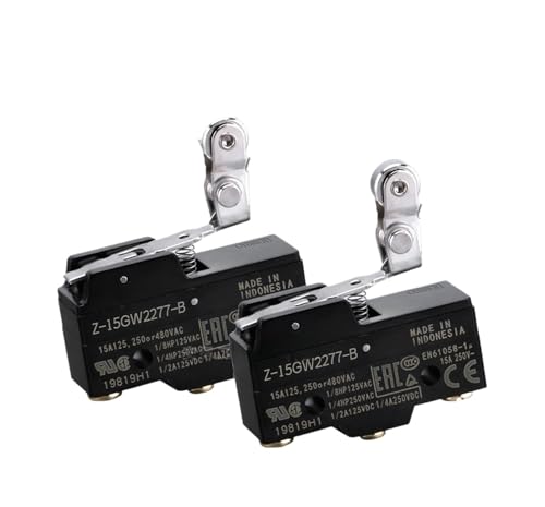 Micro-interrupteur 15GW2-B résistant pour éviter les pannes de surcourse machine