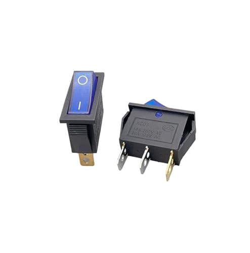 Interrupteur KCD3 16A avec voyant lumineux pour commande ON-OFF - 2