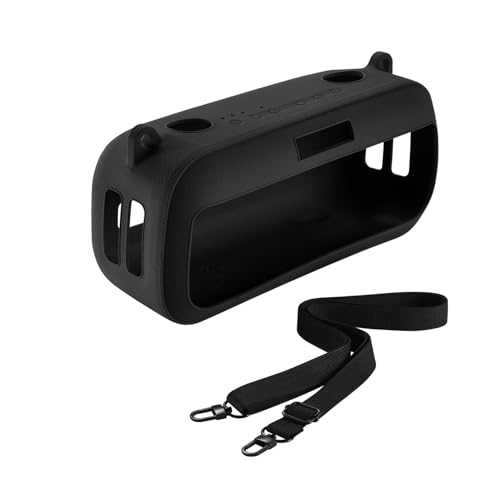 SHEAWA for Bose SoundLink Max �P�[�X �J�o�[ �V���R���P�[�X �V�����_�x���g�t �ی�P�[�X �ϏՌ� ���≘�ꂩ��ی� �g�тɕ֗� �A�N�Z�T���[ (�u���b�N)