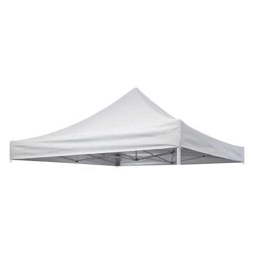 Rinling Canopy Replacement Top 10x10ft Pop Up Canopy for Outdoor Garden Patio Pavilion Top Cloth Only (Sliver White)