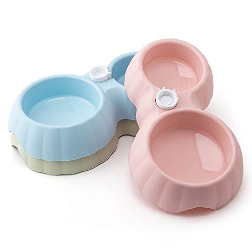 Pets Empire Double Dog Cat Bowl Pet Automatic Water Dispenser Detachable Dog Glass Feeding Bowl Anti-Overflow Pet Food Bowl Suitable for Cats and Puppies (Pink, Pack of 2) (B08PQKG36X) Amazon Price History, Amazon Price Tracker