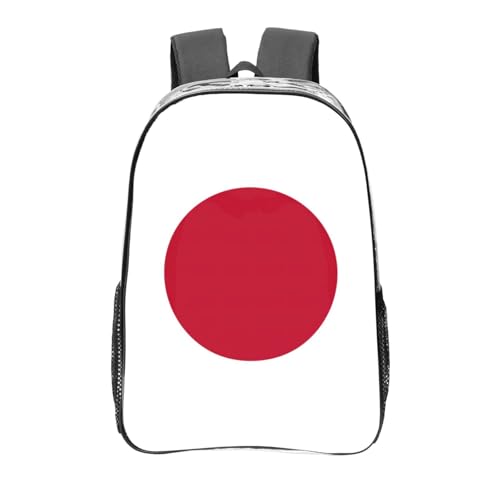 Sac à dos transparent noir de sport décontracté avec poches One Size