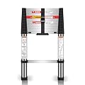 Yvan Telescoping Ladder,10.5 FT One Button Retraction Stainless Steel Telescopic Ladder,Soft Close Design Multi-Purpose Extension Ladder for Household Daily or Hobbies,330 Lb Capacity