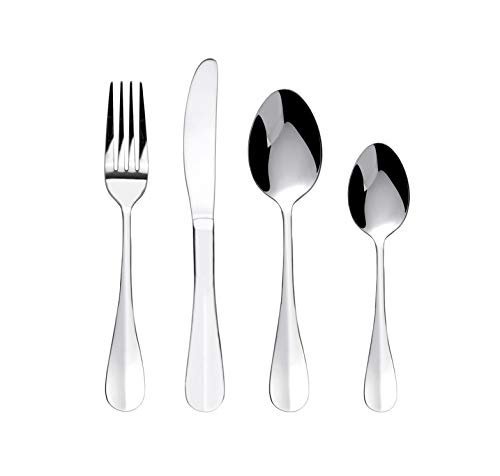 Bon Baguette Set de 24 Couverts de Table - Ménagère en Acier Inoxydable