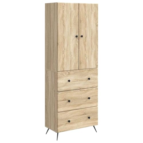 Armoire De Rangement 2 Portes Coulissantes 66 x 34,5 x 90 cm Bois