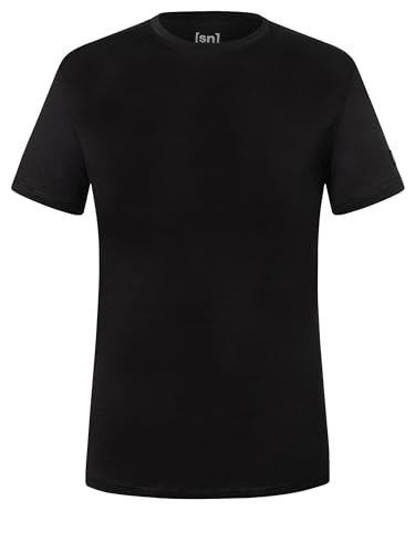 super.natural M SIERRA140 TEE Merino Shirt Herren Kurzarm - Geruchs- und feuchtigkeitsabweisendes T-Shirt Sommer Funktionswäsche für Sport & Alltag