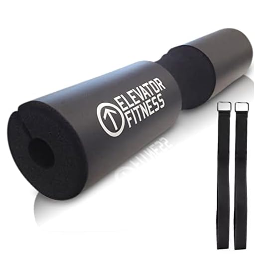 Elevator Fitness Squat Pad Barbell Pad for Squats, Lunges, and Hip Thrusts - Foam Sponge Pad - Provides Relief to Neck and Shoulders While Training