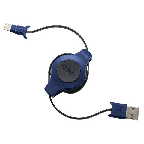 EDG - Apple MFI Certified Retractable Lightning Cable | Charge and Sync Lightning to USB - 3.5 Feet Cover
