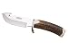Joker Cuchillo desollador Desmogue-D CC28, Mango de Ciervo, Hoja MOVA de 11 cm, Funda de Cuero marrón, Herramienta de Pesca, Caza, Camping y Senderismo