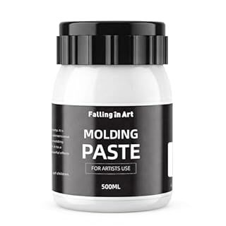 Falling in Art Modeling Paste for Acrylic Painting, 16.9 Oz Lightweight Acrylic Textured Paste for Textured Art